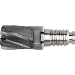 Kennametal - Square End Mill Heads; Mill Diameter (Inch): 1 ; Mill Diameter (Decimal Inch): 1.0000 ; Number of Flutes: 6 ; Length of Cut (Decimal Inch): 1.7520 ; Connection Type: Duo-Lock 25 ; Overall Length (Inch): 1.7520 - Exact Industrial Supply