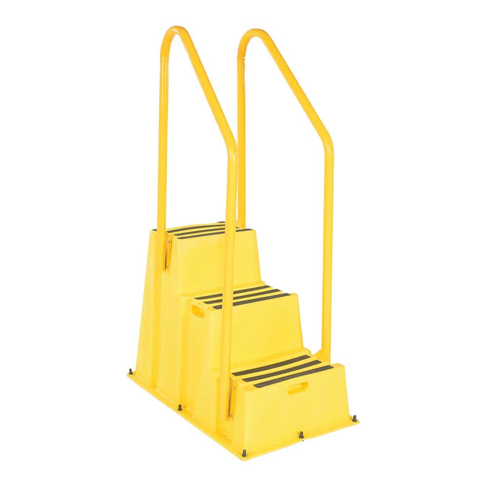 Vestil - Step Ladders; Type: Step Stand ; Height (Feet): 5' 10" ; Industry Rating: Type IA ; Load Capacity (Lb.): 500.000 ; Material: Polyethylene ; Base Spread: 25 (Inch) - Exact Industrial Supply
