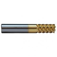 7/16 TuffCut SS 6 Fl High Helix TiN Coated Non-Center Cutting End Mill - Industrial Tool & Supply