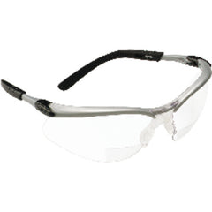 ‎3M BX Reader Protective Eyewear 11374-00000-20 Clear Lens Silver Frame +1.5 Diopter - Industrial Tool & Supply