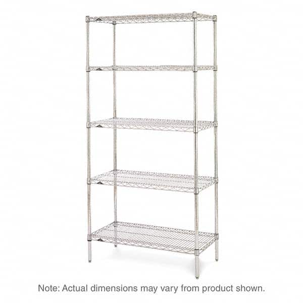 Metro - 2,000 Lb Capacity 5 Shelf Wire Shelving - Starter Unit - Industrial Tool & Supply