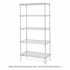 Metro - 2,000 Lb Capacity 5 Shelf Wire Shelving - Starter Unit - Industrial Tool & Supply