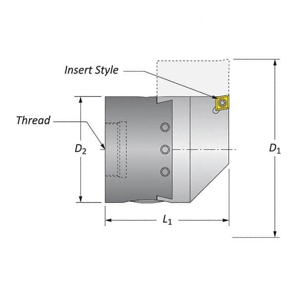 Allied Machine and Engineering - Boring Head Parts & Tools Type: Hardware Kit Includes: Boring Head Body; Dial Screw; Insert Holder; Torx Wrench; Wedge - Industrial Tool & Supply