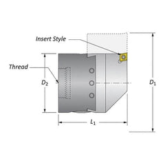 Allied Machine and Engineering - Boring Head Parts & Tools Type: Hardware Kit Includes: Boring Head Body; Dial Screw; Insert Holder; Torx Wrench; Wedge - Industrial Tool & Supply