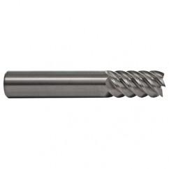 1/8 TuffCut SS 6 Fl High Helix TiN Coated Non-Center Cutting End Mill - Industrial Tool & Supply