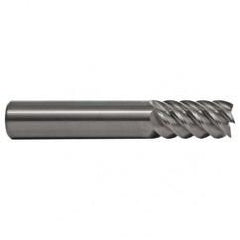 1/8 TuffCut SS 6 Fl High Helix TiN Coated Non-Center Cutting End Mill - Industrial Tool & Supply