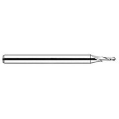 ‎0.09″ × 1-1/2″ OAL 140 Degree Carbide Spotting Drill Uncoated - Exact Industrial Supply