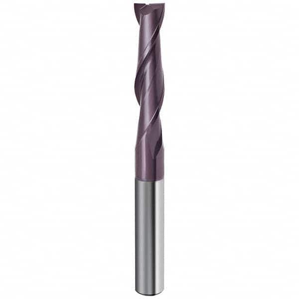 Guhring - 7/16", 2" LOC, 7/16" Shank Diam, 4" OAL, 2 Flute Solid Carbide Square End Mill - Industrial Tool & Supply