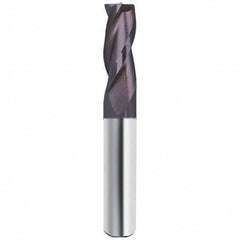 Guhring - 3/4", 1-1/2" LOC, 3/4" Shank Diam, 4" OAL, 3 Flute Solid Carbide Square End Mill - Industrial Tool & Supply