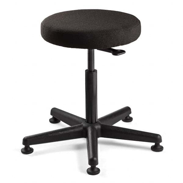 Bevco - Swivel & Adjustable Stools Type: Adjustable Backless Stool Base Type: Nylon - Industrial Tool & Supply