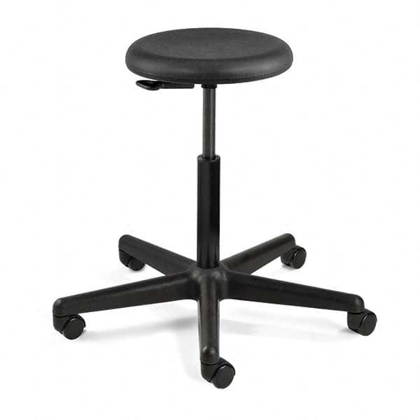 Bevco - Swivel & Adjustable Stools Type: Adjustable Backless Stool Base Type: Nylon - Industrial Tool & Supply