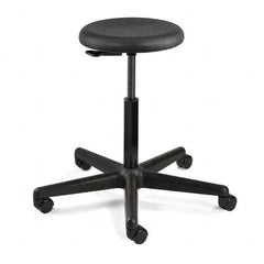 Bevco - Swivel & Adjustable Stools Type: Adjustable Backless Stool Base Type: Nylon - Industrial Tool & Supply