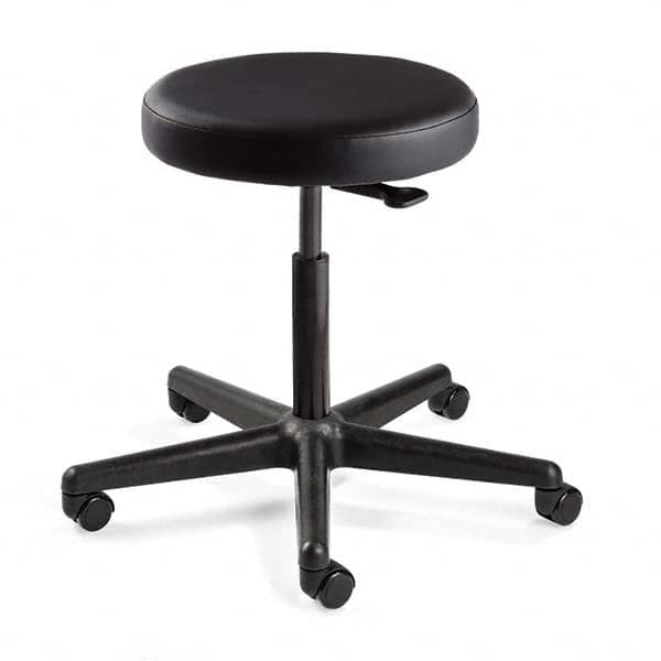 Bevco - Swivel & Adjustable Stools Type: Adjustable Backless Stool Base Type: Nylon - Industrial Tool & Supply