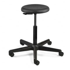 Bevco - Swivel & Adjustable Stools Type: Adjustable Backless Stool Base Type: Nylon - Industrial Tool & Supply