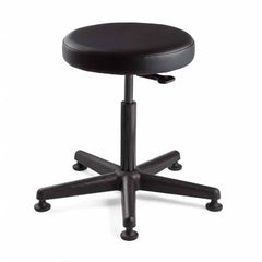 Bevco - Swivel & Adjustable Stools Type: Adjustable Backless Stool Base Type: Nylon - Industrial Tool & Supply