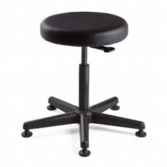 Bevco - Swivel & Adjustable Stools Type: Adjustable Backless Stool Base Type: Nylon - Industrial Tool & Supply