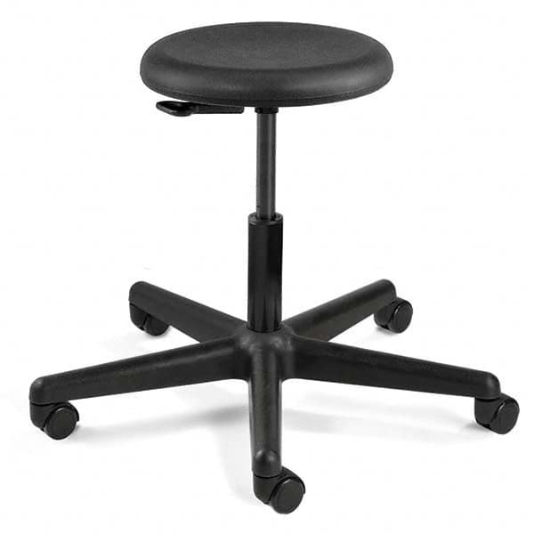 Bevco - Swivel & Adjustable Stools Type: Adjustable Backless Stool Base Type: Nylon - Industrial Tool & Supply