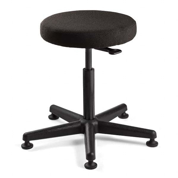 Bevco - Swivel & Adjustable Stools Type: Adjustable Backless Stool Base Type: Nylon - Industrial Tool & Supply