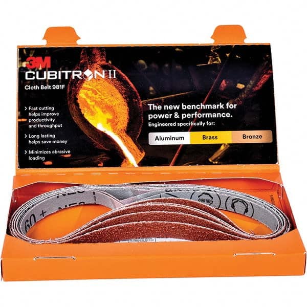 3M - Abrasive Belts Abrasive Type: Coated Belt Width (Inch): 1/2 - Industrial Tool & Supply