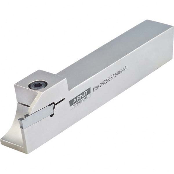 Arno - 0.866" Max Depth, 0.118 to 1.732" Width, External Right Hand Indexable Grooving/Cutoff Toolholder - Industrial Tool & Supply