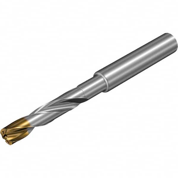 Jobber Length Drill Bit: 0.2441″ Dia, 140 °, Solid Carbide TiAlSiN, TiSiN Finish, Right Hand Cut, Spiral Flute, Straight-Cylindrical Shank