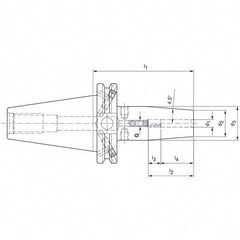 Mapal - Shrink-Fit Tool Holders & Adapters Shank Type: Taper Shank Taper Size: CAT40 - Industrial Tool & Supply