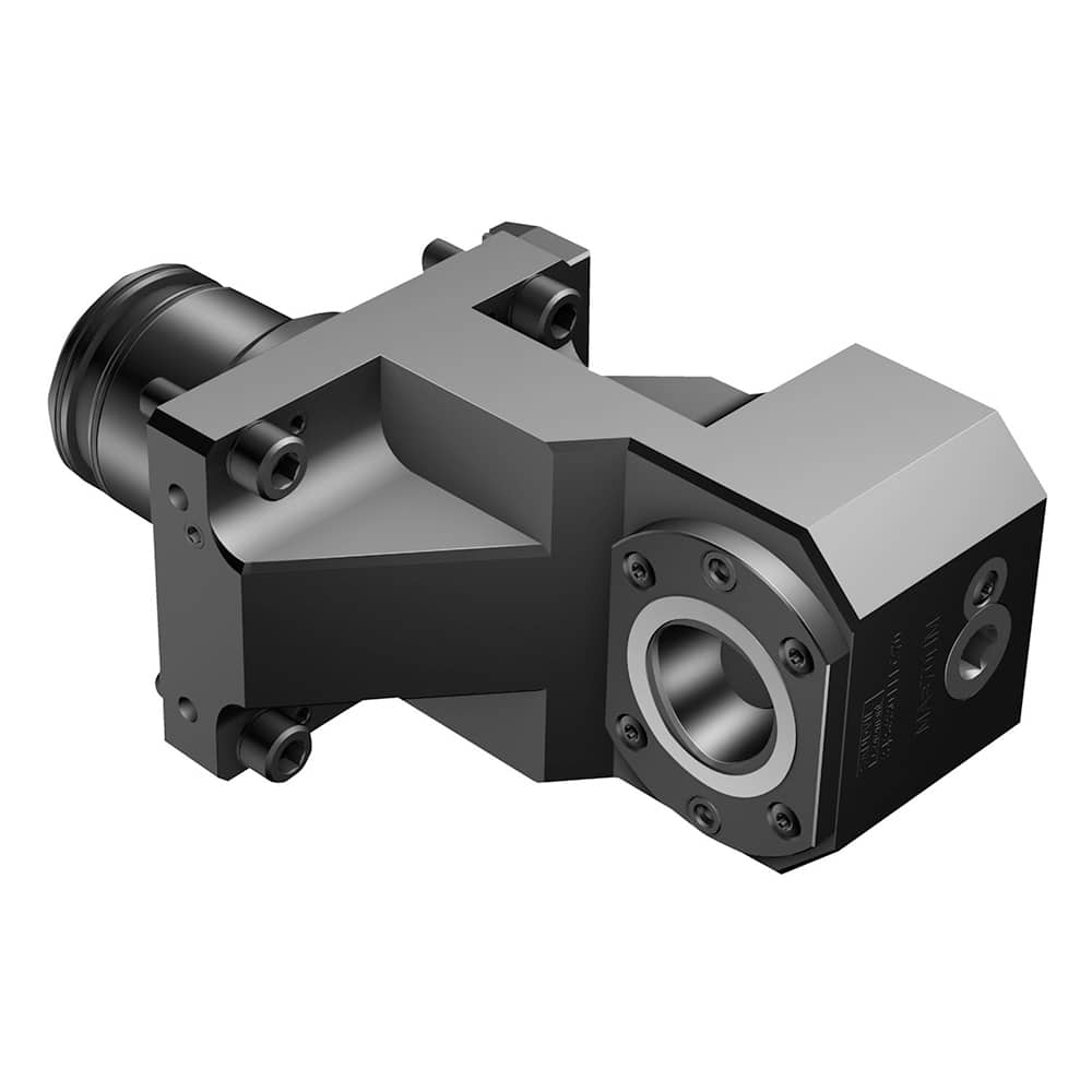 Modular Lathe Adapter/Mount: Right Hand Cut, C6 Modular Connection Through Coolant, Series Cx-R/LCI80