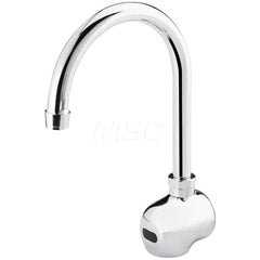 Electronic & Sensor Faucets; Type: Sensor; Style: Deck Mount; Spout Type: Gooseneck; Mounting Centers: Single Hole; Finish/Coating: Polished Chrome; Special Item Information: Easy Adjust Shut-Off Delay, Auto Flush, Auto Time-Out and Range Sensitivity; For