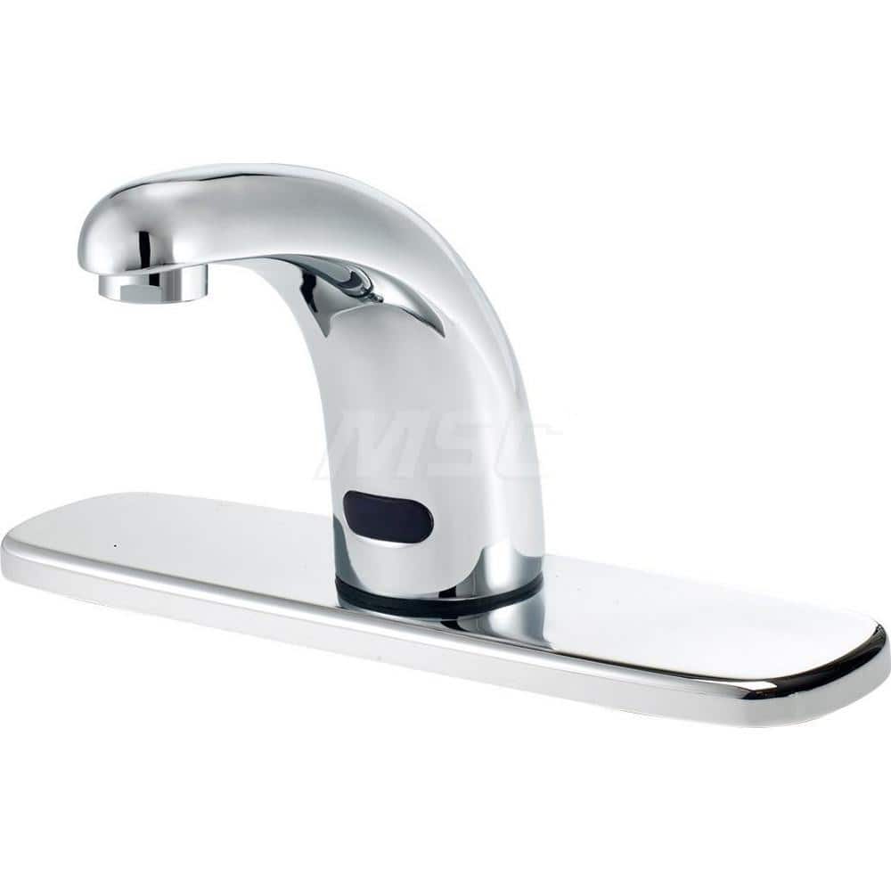Electronic & Sensor Faucets; Type: Sensor; Style: Deck Mount; Spout Type: Cast Basin Spout; Mounting Centers: 8; Finish/Coating: Polished Chrome; Special Item Information: Easy Adjust Shut-Off Delay, Auto Flush, Auto Time-Out and Range Sensitivity; For Us