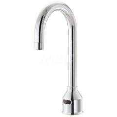 Electronic & Sensor Faucets; Type: Sensor; Style: Deck Mount; Spout Type: Gooseneck; Mounting Centers: 8; Finish/Coating: Polished Chrome; Special Item Information: Easy Adjust Shut-Off Delay, Auto Flush, Auto Time-Out and Range Sensitivity; For Use With: