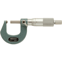 0-1″ Measuring Range-0.0001″ Graduation - Ratchet Thimble - Carbide Face - Ball Anvil Micrometer - Industrial Tool & Supply