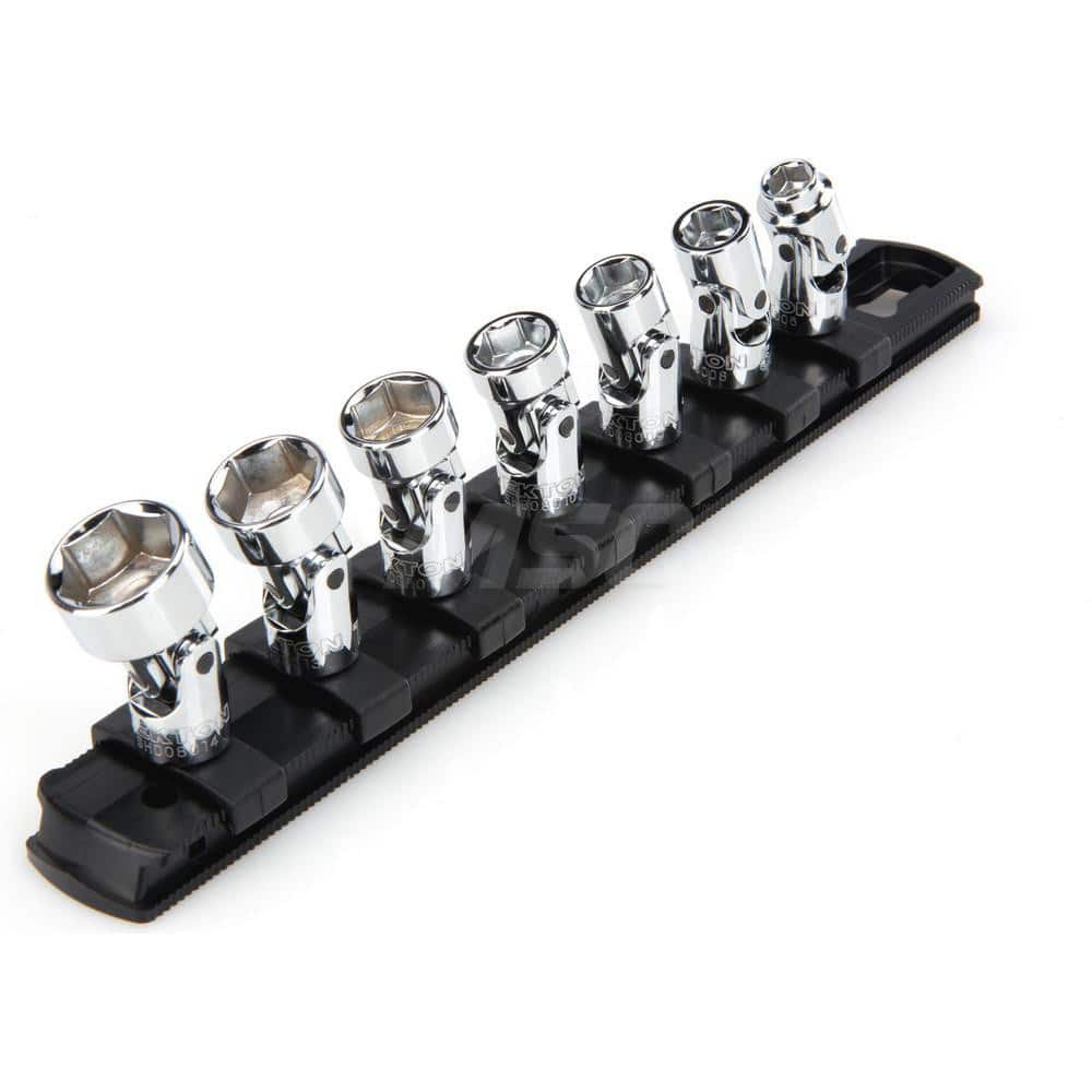 Socket Set: 1/4″ Drive 1/4 to 9/16″ Socket, 6 Point