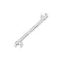 Open End Wrench: Angled & Open End Head, 11/32″ Chrome Moly Finish