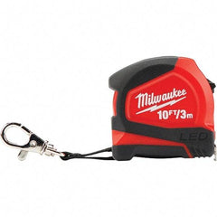 Milwaukee Tool - Tape Measures Length (Feet): 10.00 Width (mm): 13.00 - Industrial Tool & Supply