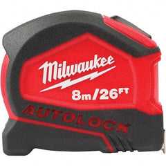 Milwaukee Tool - Tape Measures Length (Feet): 26.00 Width (mm): 27.00 - Industrial Tool & Supply