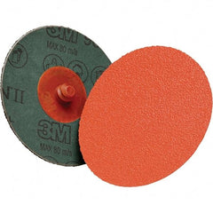 3M - 4" Diam 5/8-11 Threaded Hole 36+ Grit Fiber Disc - Very Coarse Grade, Ceramic, 12,000 Max RPM, Series 987C - Industrial Tool & Supply