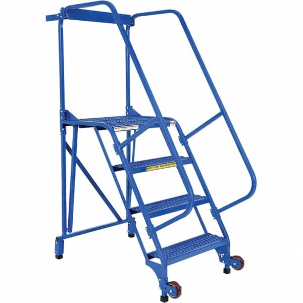Vestil - 70" High 350 Lb Capacity 4 Step Ladder - Industrial Tool & Supply