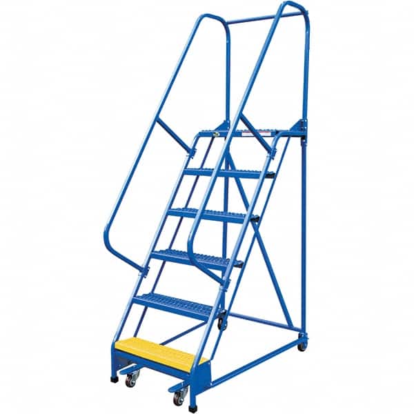 Vestil - 90" High 350 Lb Capacity 6 Step Ladder - Industrial Tool & Supply