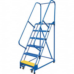 Vestil - 90" High 350 Lb Capacity 6 Step Ladder - Industrial Tool & Supply