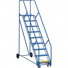 Vestil - 120" High 350 Lb Capacity 9 Step Ladder - Industrial Tool & Supply