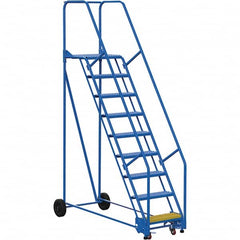 Vestil - 120" High 350 Lb Capacity 9 Step Ladder - Industrial Tool & Supply