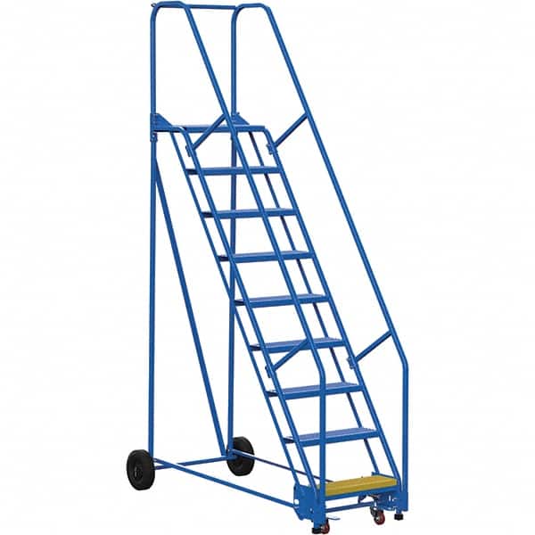 Vestil - 120" High 350 Lb Capacity 9 Step Ladder - Industrial Tool & Supply
