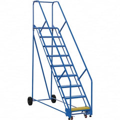 Vestil - 120" High 350 Lb Capacity 9 Step Ladder - Industrial Tool & Supply