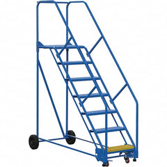 Vestil - 100" High 350 Lb Capacity 7 Step Ladder - Industrial Tool & Supply