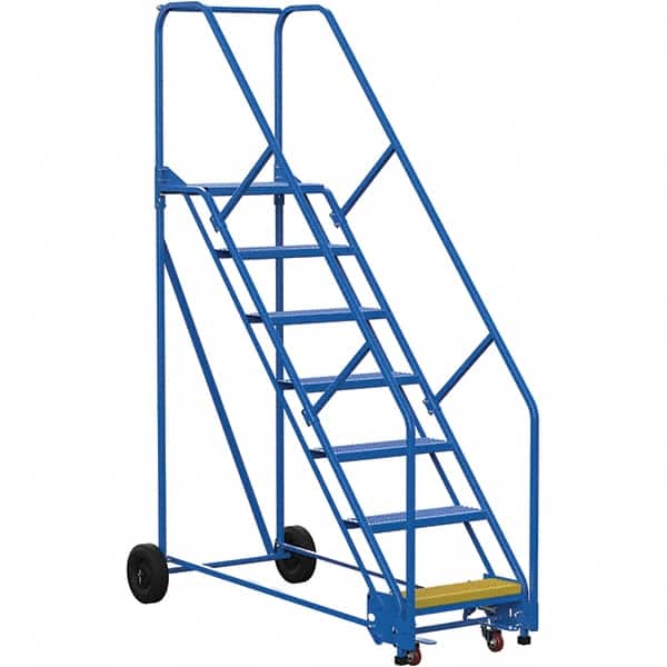 Vestil - 100" High 350 Lb Capacity 7 Step Ladder - Industrial Tool & Supply