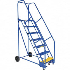 Vestil - 100" High 350 Lb Capacity 7 Step Ladder - Industrial Tool & Supply