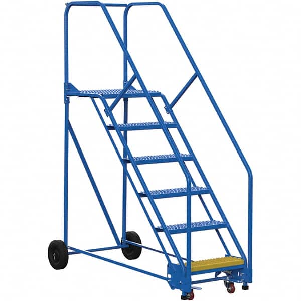 Vestil - 90" High 350 Lb Capacity 6 Step Ladder - Industrial Tool & Supply
