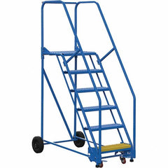 Vestil - 90" High 350 Lb Capacity 6 Step Ladder - Industrial Tool & Supply