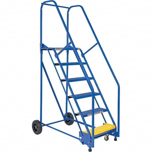 Vestil - 90" High 350 Lb Capacity 6 Step Ladder - Industrial Tool & Supply