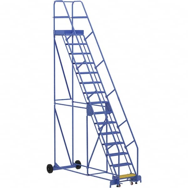 Vestil - 186" High 350 Lb Capacity 15 Step Ladder - Industrial Tool & Supply